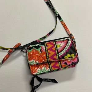 Vera Bradley Wallet with removable crossbody strap .